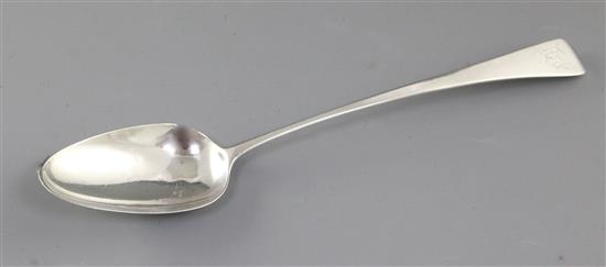 A George III silver basting spoon, Length: 11 ¾”/300mm Weight: 3.1ozs/87grms